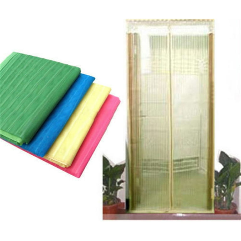 TheFitLife Magnetic Fly Screen Door- Heavy Duty Mesh Curtain With Full Frame Hook And Loop, Powerful Magnets That Snap Shut Automatically (92cm X 211cm Fits Door Size Up To 86cm X 208cm