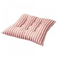 thumbnail image 2 of Soft Plaid Chair Pad, 13.77-Inch Square Seat Cushion for Dining Chairs, Non-Slip Kitchen Chair Pads for Home & Office, Comfortable Tufted Fabric Seat Decor,Coffee, 2 of 5