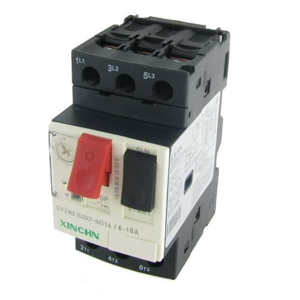 610A 3P Pole Motor Protection Circuit Breaker MPCB DIN Rail Mount