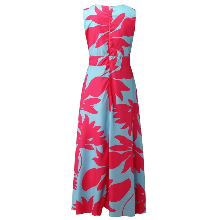 VBARHMQRT Female Corset Dress for Women Women Casual Boho Print Zipper V  Neck Sleeveless Long Dress Holiday Dress Black Dresses for Women Winter  Party Dresses for Women 2024 Sexy - Walmart.com