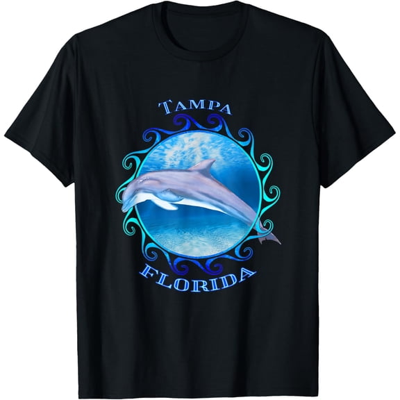 Tampa Florida Vacation Souvenir Dolphin T-Shirt