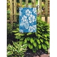 thumbnail image 2 of LADDKE Flower Aloha Hawaiian Pattern Tropical Hawaii Tiki Hibiscus Floral Camo Garden Flag Decorative Flag House Banner 28x40 inch, 2 of 2
