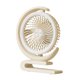 thumbnail image 2 of Ventilador de escritorio con carga USB, ventilador de mesa para el hogar, potente y práctico. Beige, 2 of 9