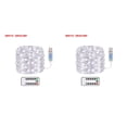 thumbnail image 3 of Injueey USB LED Home Office Garden Impermeable Control remoto Temporizador Lámpara Cadena 20m 200LEDs Azul blanco 5m 2Conjunto, 3 of 6