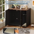 thumbnail image 4 of EliteEdge Cat Litter Enclosure Cabinet with Power Outlet & Dog-Proof Shelf, Litter Box House for Self-Cleaning Models 3/4, Home Pet Furniture,Black, 4 of 7