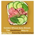 thumbnail image 5 of Kiss My Keto Bread Zero Carb (0g-Net) – Wheat Bread Loaf, Low Calorie Bread – Sugar Free Bread & High Protein Bread – Thin Sliced Bread, Sandwich Bread Whole Wheat (Golden Wheat, 2-pack), 5 of 7