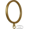 thumbnail image 2 of MERIVILLE 14 pcs Gold 1.5-Inch Inner Diameter Metal Flat Curtain Rings with Eyelets, Fits Up to 1 1/4-Inch Rod, 2 of 2