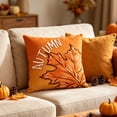 thumbnail image 6 of Darzheoy Fall Pillow Covers 18 x 18 inch Pumpkin Maple leaves Throw Pillow Covers Outdoor Autumn Thanksgiving Harvest Farmhouse Pillowcase Cushion Case for Home Sofa Fall Decor, 6 of 6