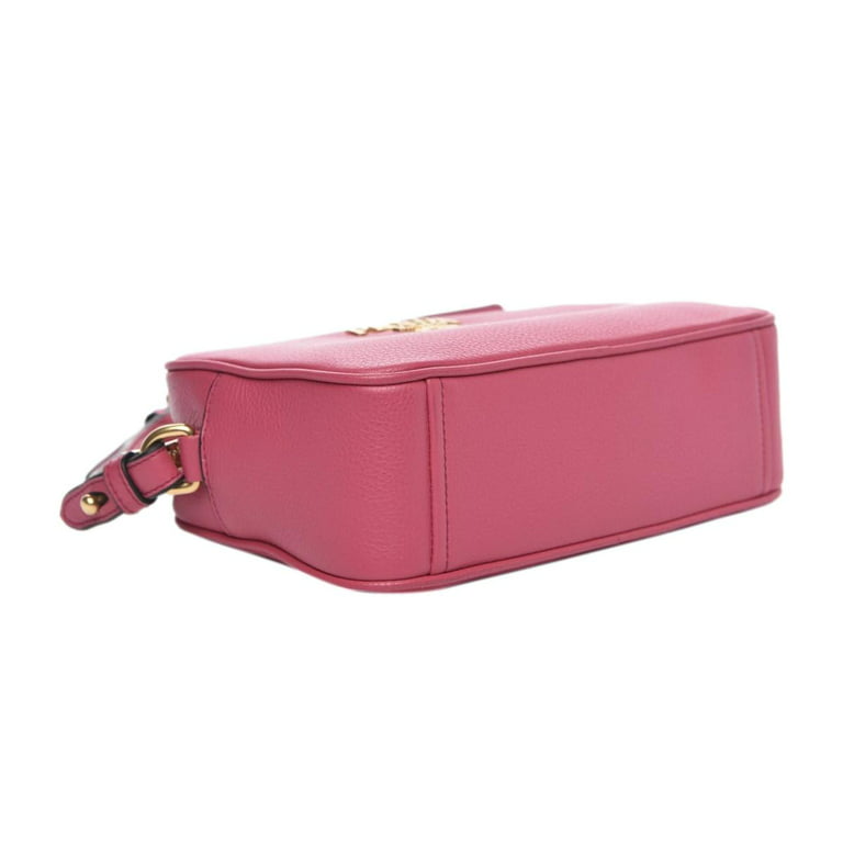 Prada Vitello Move Peonia Pink Leather Small Chain Wallet Crossbody Ba –  Queen Bee of Beverly Hills