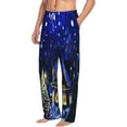 thumbnail image 2 of Balery Christmas Night print Men's Pajama Pants,Ultra Lightweight Pjs,Lounge Pant-Medium, 2 of 9
