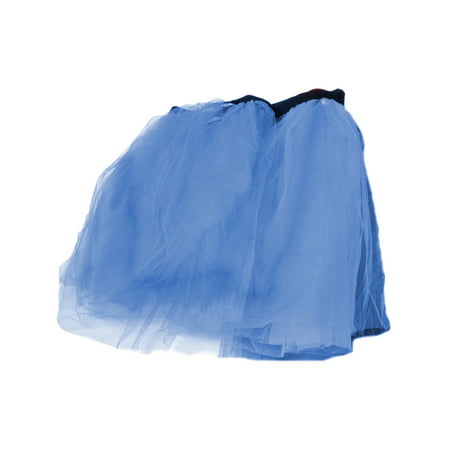 Blue Retro 80s Colorful Neon Assorted Color Tu Tu Tutu Skirt Costume