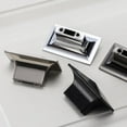 thumbnail image 3 of Tongina 3xAntique Single Hole Square Pull Knob Cabinet Door Furniture Handle Black 3 Pcs, 3 of 8