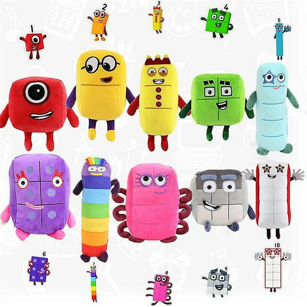 Cartoon Numberblocks Plush Doll Math Enlightenment Educational Figure