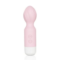 Xbonp Mini Wand Massager for Women, 18 Vibration Rechargeable Handheld Massager Pink