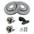 thumbnail image 2 of TRQ Front Posi Ceramic Disc Brake Pad Rotor & Wheel Hub Bearing Kit Fits Select Dodge VW, 2 of 5