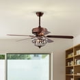 thumbnail image 3 of Violette 52 in. 3-Light Indoor Antique Copper Finish Ceiling Fan with Light Kit and Remote, 3 of 5