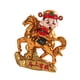 thumbnail image 4 of Figura de Dios de la Riqueza, Adorno de Escritorio, Figura Compacta de Feng Shui de Caballo Rico para dorado, 4 of 7