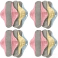 thumbnail image 2 of 12PC Reusable Washable Incontinence Pads for Women, Leak-Proof, Waterproof & Breathable, Pure Cotton & Bladder Leak Protection, 2 of 7