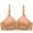 Khaki, variant on VerPetridure Bras for Women Front Closure Woman's Solid Color Fashion Bowknot Comfortable Hollow Out Bra Underwear No Rims