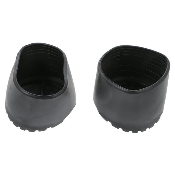 2 Pcs Ladder Foot Cover Folding Step Platform Round Rugs Black