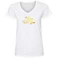 thumbnail image 2 of Happy New Year Ladies V Neck Tee Shirt, 2 of 5