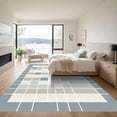 thumbnail image 3 of ODIKA 5'x7' Machine Washable Non-Slip Area Rug, Geometric Gray High Traffic Rug with Pad, Gray, 1044916, 3 of 8