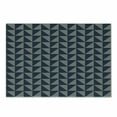 thumbnail image 1 of Striped Cutting Board, Symmetrical and Geometrical Pattern with Rhombus Triangle Shapes Stripes, Decorative Tempered Glass Cutting and Serving Board, Small Size, Dark Blue Black White, by Ambesonne, 1 of 1