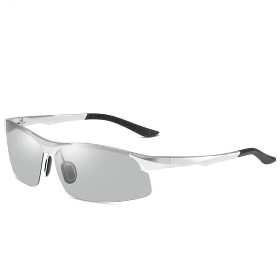 CUKIXA Polarized Wrap Sunglasses for Men, UV400 Protection TAC Lens, Lightweight Al-Mg Frame, Driving/Fishing/Cycling Sports Glasses, Anti-Glare, Comfortable Nose Pads, 8003