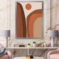 thumbnail image 3 of Designart 'Abstract Terracotta Mountain Landscape Sunset ' Modern Framed Art Print, 3 of 4