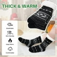 thumbnail image 5 of UNEEI Men's Fuzzy Slipper Socks with Grippers,Winter Warm Cozy Thick Fuzzy Indoor Fluffy Home Socks, Thick Comfy Non Slip Gift Socks, 5 of 6