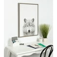 Free Shipping! Kate and Laurel Wolf Portrait Canvas Wall Art by Simon ...