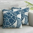 thumbnail image 3 of Leisuo  Cute Nautical Animal Pillow Cover,Decorative Canvas Pillow Cover for Nautical Style Deco, 3 of 5