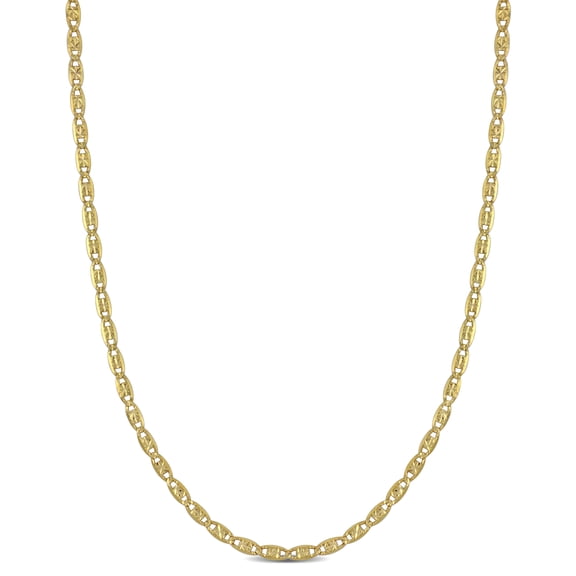 Everly Women's 2mm Valentino 10k Yellow Gold Star Chain Necklace