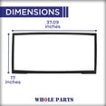 thumbnail image 2 of Whole Parts Refrigerator French Door Seal Gasket (Black) with Flap Part# WR14X10237 - Replacement & Compatible with Some GE Refrigerators, 2 of 7