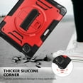 thumbnail image 6 of ELEHOLD Case for iPad Pro 11 2024, Shockproof Case with 360°Rotating Adjustable Shoulder Hand Strap & Stand,Red, 6 of 8