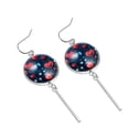thumbnail image 2 of Electrocardiogram Elegant Earring Hooks Dangle Earrings Set with Stylish Patterns, 2 of 5