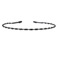 thumbnail image 1 of Diadema ondulada Unisex negra 2 uds antideslizante shamjiam Diadema ondulada de acero de primavera, 1 of 9
