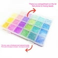 thumbnail image 2 of 24 Slot Macaron Color Matching Baking Paint Beads Set Glass Beads Box Beads for DIY, 2 of 8