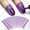 Purple, variant on 40PCS Nail Polish Protector for Finger, Gel Nail Sticker, UV Finger Protection Cuticle Protector Tape for Nail Painting, U-Shaped French Tip Nail Art Accessories DIY, Pink