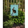 thumbnail image 2 of Carolines Treasures BB8137GF Tan Rabbit Blue Check Garden Flag, 2 of 3