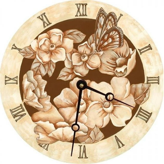 Lexington Studios 23057 - LR Magnolias 18 in. Round Clock