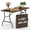 Brown, variant on WLLJOY 5ft Folding Table, Portable Heavy Duty Picnic Table with Portable Handle, Durable, Suitable for Dinner, Wedding, Camping, White.