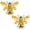 Bee(2 Pack ), variant on Solar Butterfly Bee Metal Wall Art Light,Waterproof LED Flower Wall Lamp,Outdoor Hanging Sculpture for Garden Yard Patio Home Decor (Butterfly+Bee)