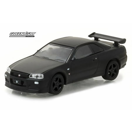 2000 Nissan Skyline GT-R, Black - Greenlight 27930D/48 - 1/64 Scale Diecast Model Toy (Best Nissan Skyline In The World)