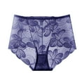 thumbnail image 2 of Bixock Plus Size Underwear for Women,Women's Cotton Underwear,Mid Waist Lace Solid Color Fashion Style Soft Comfortable Ladies Underwear Briefs, 2 of 3
