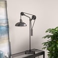 thumbnail image 6 of 33" Gray Metal Adjustable Desk Table Lamp With Gray Dome Shade, 6 of 9