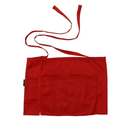 

Fdelink Apron Sleeve Clearance Waist Short Apron Hotels Restaurant Cafe Waiters and Waitresses Uniforms Aprons Red