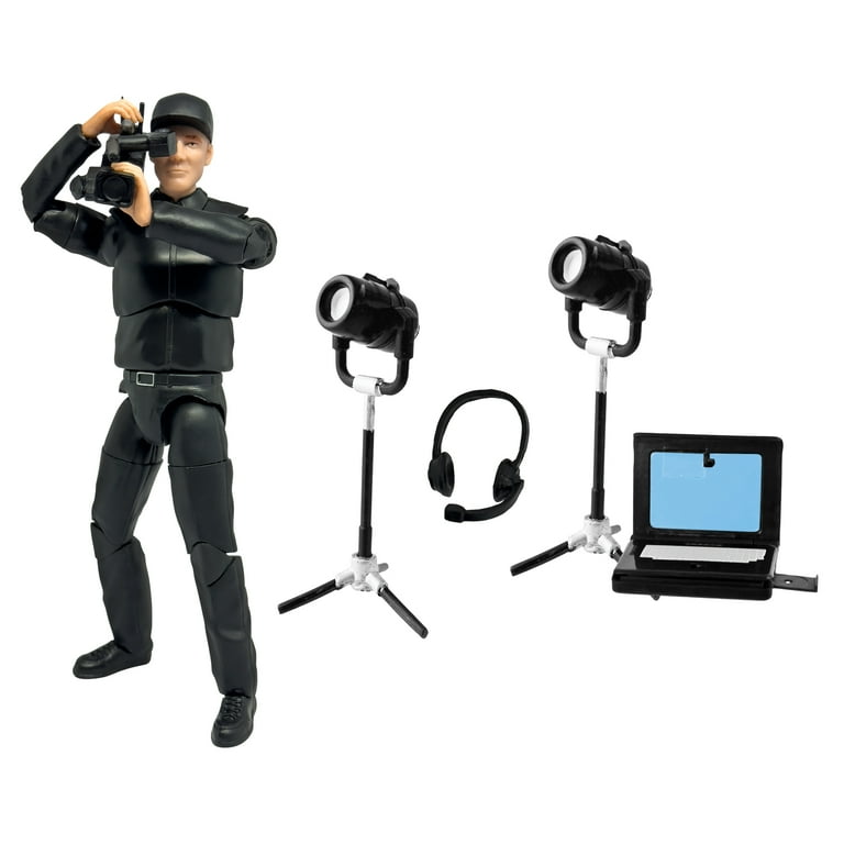 Ultimate TV Camera Man Accessory Set for WWE AEW Wrestling