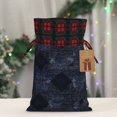thumbnail image 6 of Color Matching Linen Bundle Mouth Gift Bag Can Be Used For Daily Small Items Argyle Plaid Darkslateblue_4 Small, 6 of 8