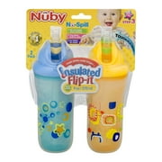 Nuby Flip-It Step 3 Straw Sippy Cup - 2 pack